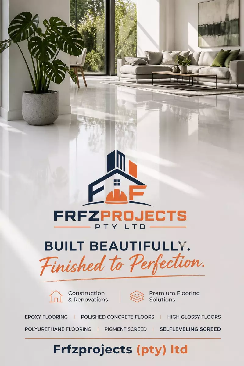 FRFZPROJECTS flyer with glossy white interior floor
